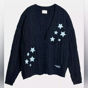 Taylor Swift Midnights Cardigan with Star Embroidery Nwt.